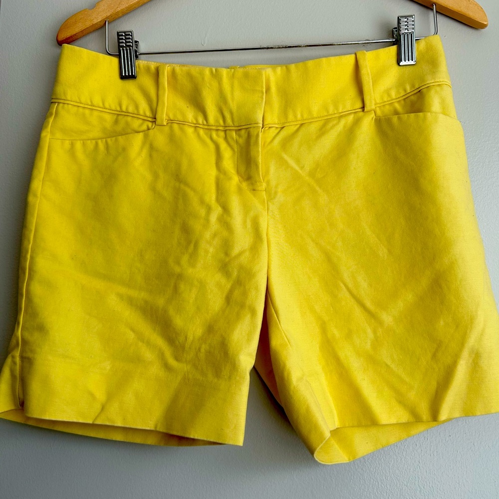 The Limited Yellow Shorts